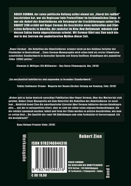 Produktbild: Roger Corman: Die Rebellion des Unmittelbaren