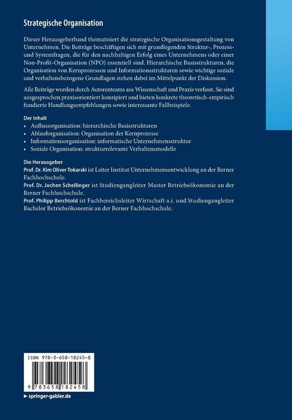 Produktbild: Strategische Organisation