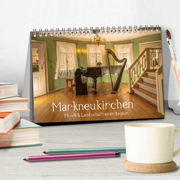 Produktbild: Markneukirchen - Musik & Landschaft einer Region (Tischkalender 2026 DIN A5 quer), CALVENDO Monatskalender