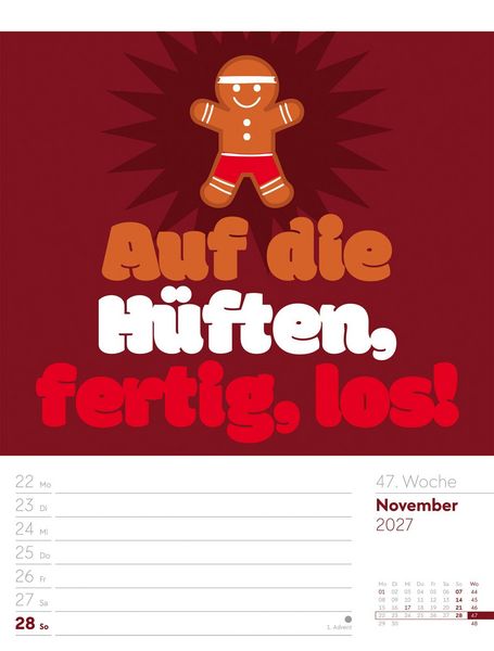 Produktbild: Klartext Spr&uuml;chekalender Wochenplaner 2027