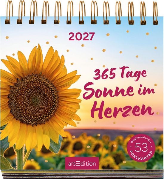 Produktbild: Postkartenkalender 365 Tage Sonne im Herzen 2027