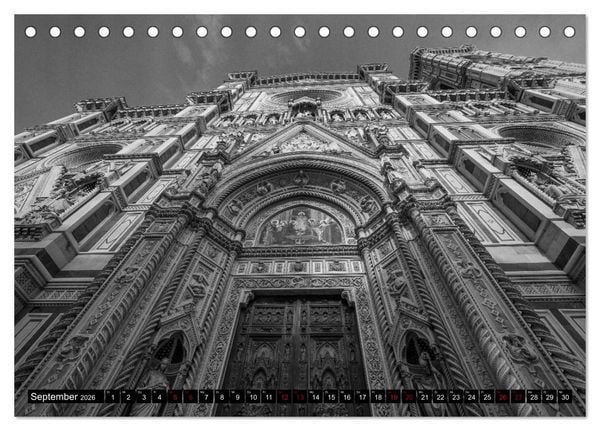 Produktbild: Toscana - monocromatico (Tischkalender 2026 DIN A5 quer), CALVENDO Monatskalender