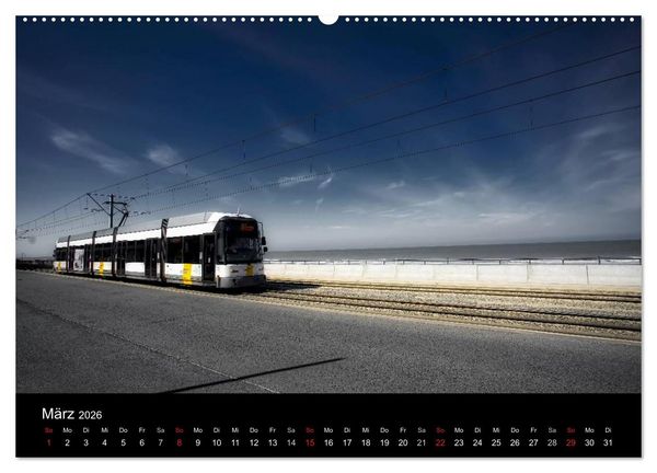Produktbild: Kusttram Belgien (Wandkalender 2026 DIN A2 quer), CALVENDO Monatskalender