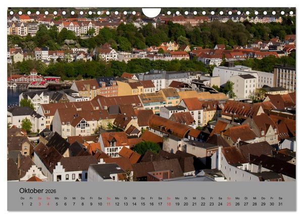 Produktbild: D&auml;cher von Flensburg (Wandkalender 2026 DIN A4 quer), CALVENDO Monatskalender