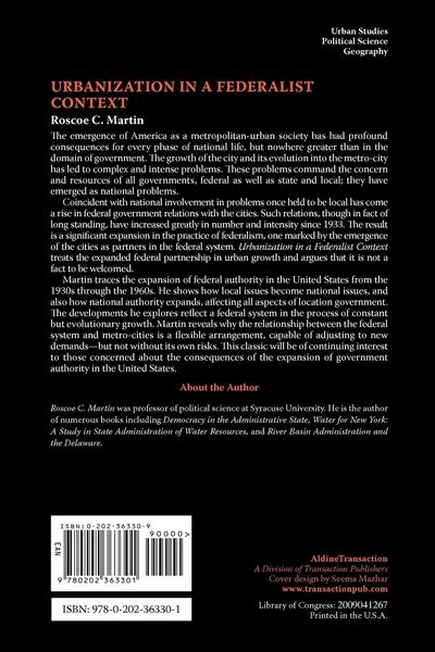 Produktbild: Urbanization in a Federalist Context