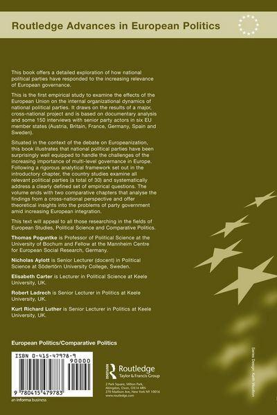 Produktbild: The Europeanization of National Political Parties