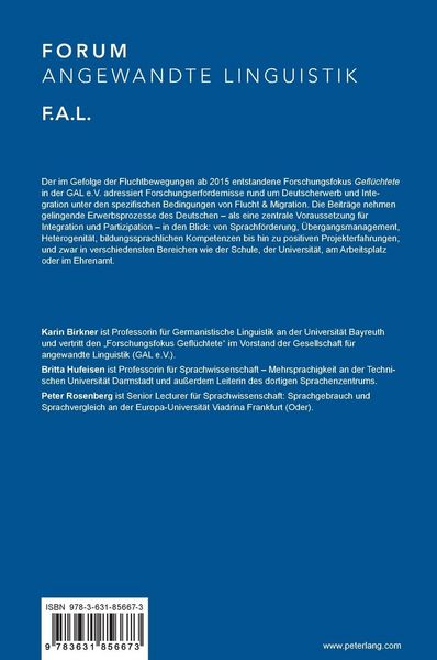 Produktbild: Spracharbeit mit Gefl&uuml;chteten