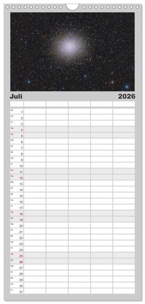 Produktbild: Familienplaner 2026 - Deepsky XVII mit 5 Spalten (Wandkalender, 21 x 45 cm) CALVENDO