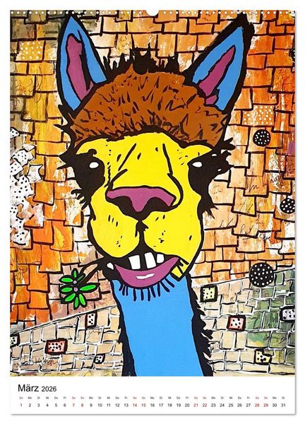 Produktbild: Pop Art Animals - Atelier Zippo (Wandkalender 2026 DIN A2 hoch), CALVENDO Monatskalender