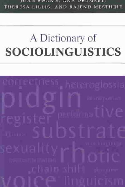 Produktbild: Dict Of Sociolinguistics