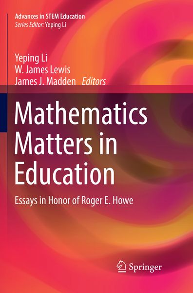 Produktbild: Mathematics Matters in Education