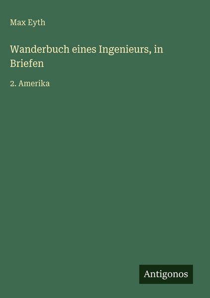Produktbild: Wanderbuch eines Ingenieurs, in Briefen