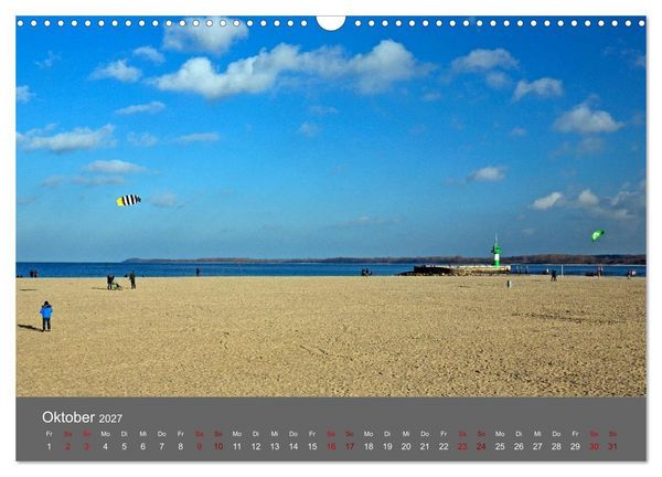 Produktbild: L&uuml;becker Bucht - Travem&uuml;nde - Niendorf - Timmendorf (Wandkalender 2027 DIN A3 quer), CALVENDO Monatskalender