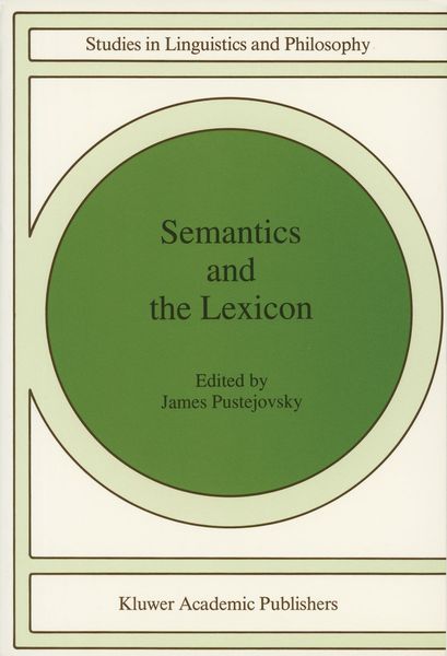 Produktbild: Semantics and The Lexicon