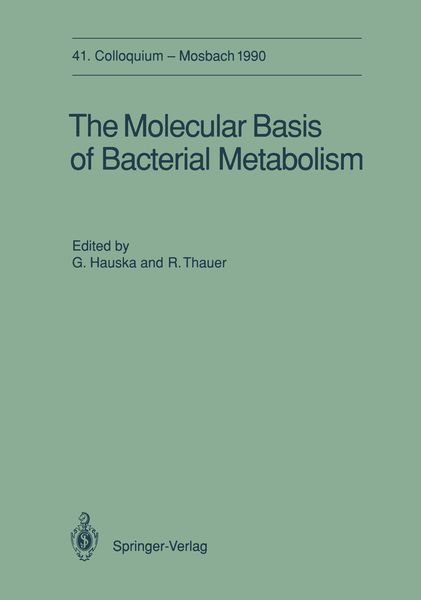 Produktbild: The Molecular Basis of Bacterial Metabolism