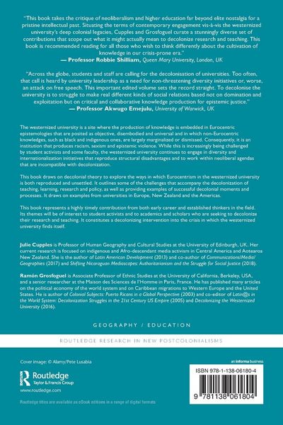 Produktbild: Unsettling Eurocentrism in the Westernized University
