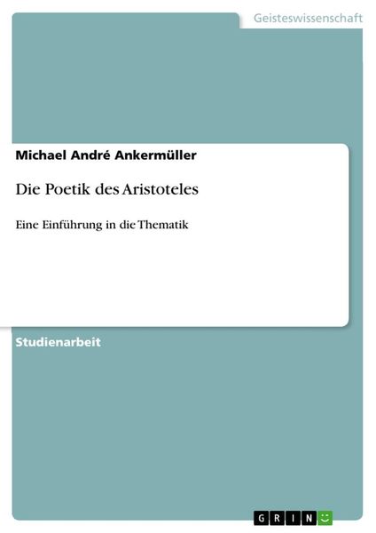 Produktbild: Die Poetik des Aristoteles