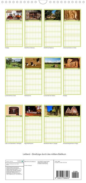 Produktbild: Familienplaner Lettland - Streifz&uuml;ge durch das mittlere Baltikum (Wandkalender 2022 , 21 cm x 45 cm, hoch)