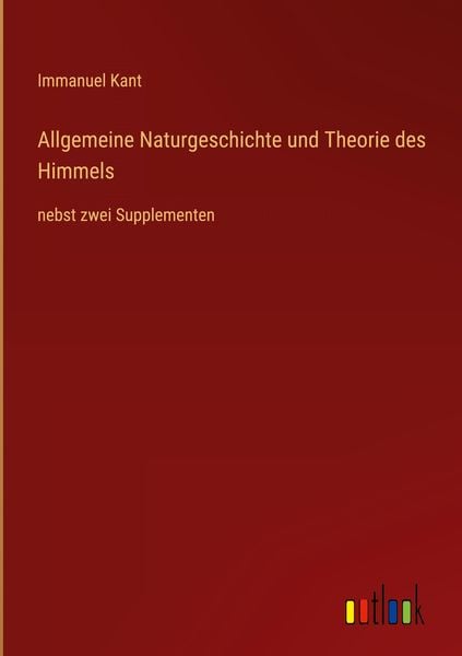 Produktbild: Allgemeine Naturgeschichte und Theorie des Himmels