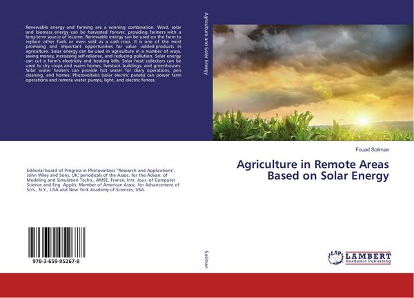 Produktbild: Agriculture in Remote Areas Based on Solar Energy