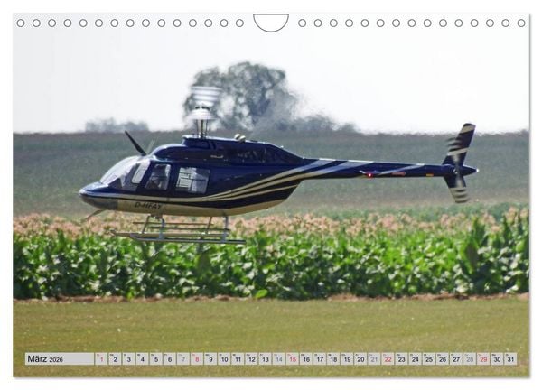 Produktbild: Semiscale-Modellhubschrauber (Wandkalender 2026 DIN A4 quer), CALVENDO Monatskalender