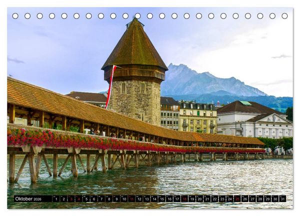 Produktbild: Schweizer Sch&ouml;nheiten (Tischkalender 2026 DIN A5 quer), CALVENDO Monatskalender