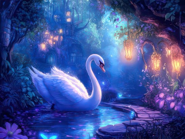 Produktbild: CALVENDO Puzzle Jugendstil meets Fairytale World | 1000 Teile Lege-Gr&ouml;&szlig;e 64x48cm Foto-Puzzle f&uuml;r gl&uuml;ckliche Stunden