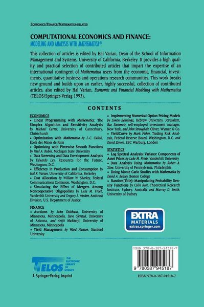 Produktbild: Computational Economics and Finance