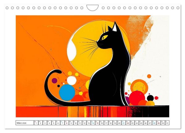 Produktbild: Schnurren, Springen, Streiche spielen (Wandkalender 2026 DIN A4 quer), CALVENDO Monatskalender