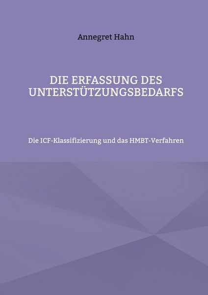 Produktbild: Die Erfassung des Unterst&uuml;tzungsbedarfs