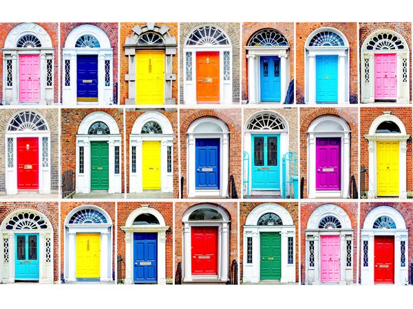 Produktbild: CALVENDO Puzzle Bunte T&uuml;ren | 1000 Teile Lege-Gr&ouml;&szlig;e 64x48cm Foto-Puzzle f&uuml;r gl&uuml;ckliche Stunden