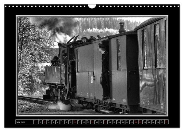 Produktbild: Unter Dampf - Mit der Pre&szlig;nitztalbahn durchs Erzgebirge (Wandkalender 2026 DIN A3 quer), CALVENDO Monatskalender
