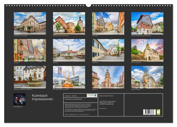 Produktbild: Kulmbach Impressionen (Wandkalender 2026 DIN A2 quer), CALVENDO Monatskalender