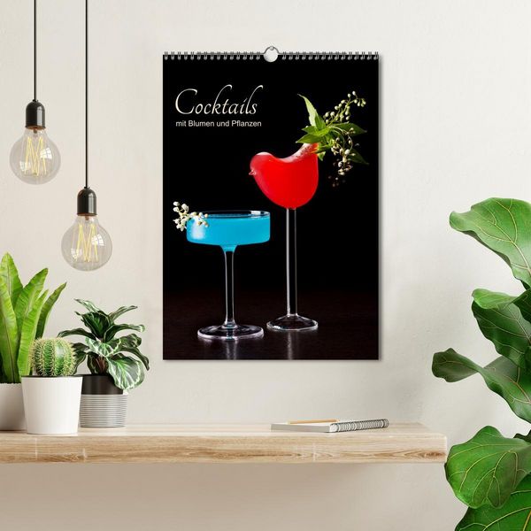 Produktbild: Cocktails mit Blumen und Pflanzen (Wandkalender 2026 DIN A3 hoch), CALVENDO Monatskalender