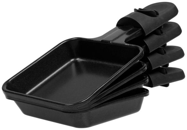 Produktbild: Tristar RA-2745 Raclette Antihaftbeschichtung, Kontrollleuchte, 4 Pf&auml;nnchen, mit Grillstein Schwarz, Grau