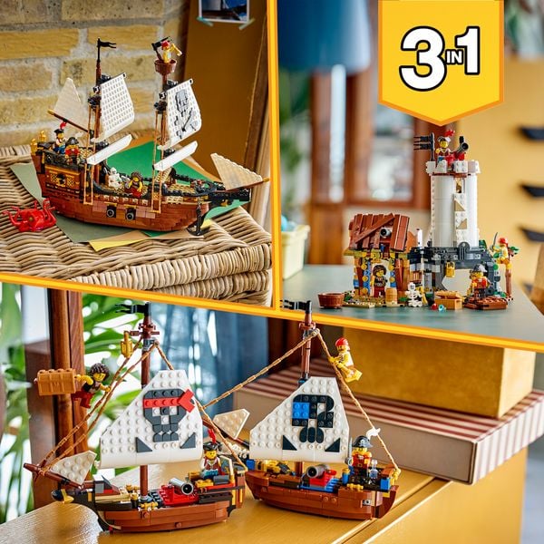 Produktbild: LEGO Creator 31387 Legend&auml;res Piratenschiff, Spielzeug ab 9 Jahren