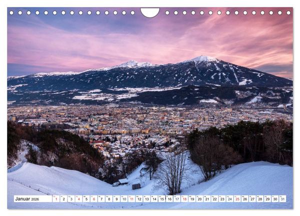 Produktbild: Innsbruck - Hauptstadt der Alpen (Wandkalender 2026 DIN A4 quer), CALVENDO Monatskalender