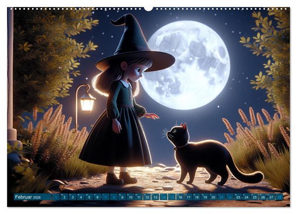 Produktbild: Hexenwelten: Ein Jahr voller Magie und Mysterien (hochwertiger Premium Wandkalender 2026 DIN A2 quer), Kunstdruck in Hochglanz