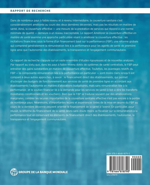 Produktbild: Am&eacute;liorer la couverture effective en mati&egrave;re de sant&eacute;