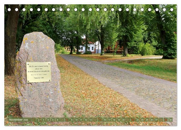 Produktbild: Brandenburg - Sch&ouml;ne Ausflugsziele n&ouml;rdlich von Berlin (Tischkalender 2026 DIN A5 quer), CALVENDO Monatskalender