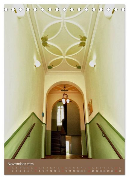 Produktbild: Historische Innenansichten - Leipziger Jugendstil (Tischkalender 2026 DIN A5 hoch), CALVENDO Monatskalender