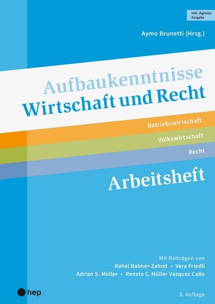 Produktbild: Aufbaukenntnisse Wirtschaft und Recht Arbeitsheft (Print inkl. digitaler Ausgabe, Neuauflage 2026)