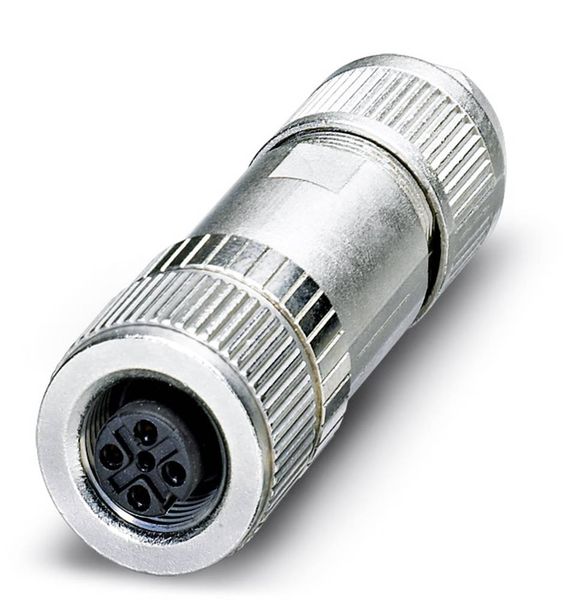 Produktbild: Phoenix Contact 1554526 Sensor-/Aktor-Datensteckverbinder M12 Buchse, gerade Polzahl Sensoren: 4 1 St.