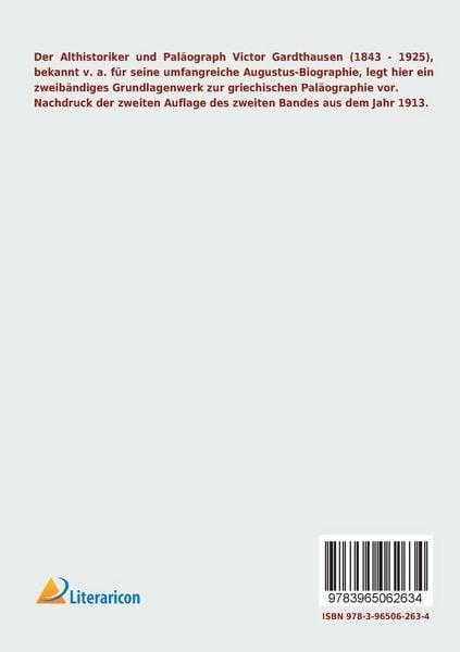 Produktbild: Griechische Pal&auml;ographie