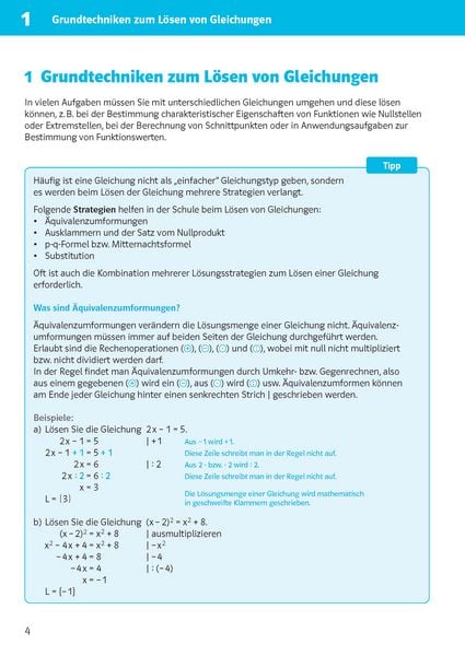 Produktbild: Klett Sicher im Abi 10-Minuten-Training Oberstufe Mathematik Gleichungen