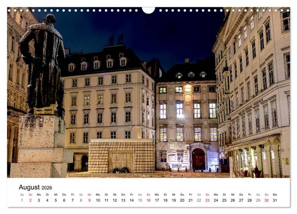 Produktbild: Wien nach Sonnenuntergang (Wandkalender 2026 DIN A3 quer), CALVENDO Monatskalender