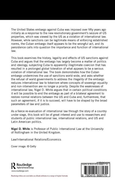 Produktbild: The Cuban Embargo under International Law