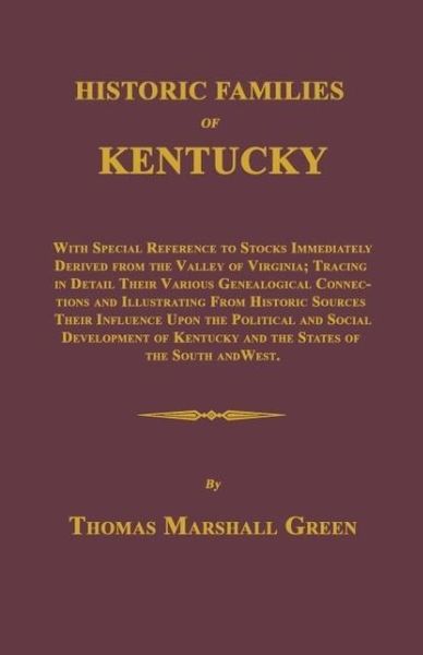 Produktbild: Historic Families of Kentucky