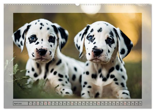 Produktbild: Dalmatiner - freundliche Temperamentsbolzen (hochwertiger Premium Wandkalender 2026 DIN A2 quer), Kunstdruck in Hochglanz