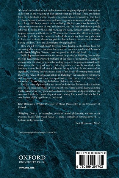 Produktbild: Weighing Lives
